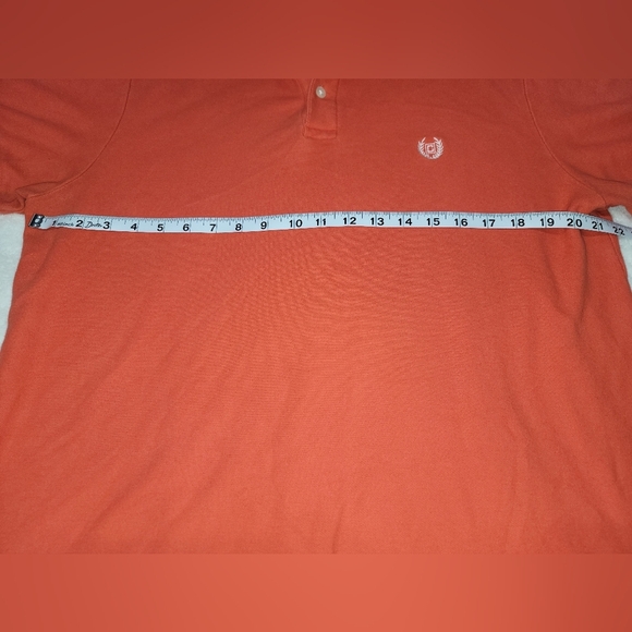 Chaps Burnt Orange Polo Shirt Vibrant Classic Design - Picture 5 of 8